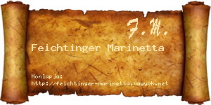 Feichtinger Marinetta névjegykártya